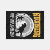 Running Sometimes We All Need A Little Motivation Fleece Deken (Voorkant (Horizontaal))