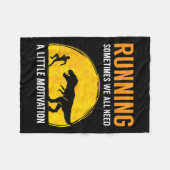 Running Sometimes We All Need A Little Motivation  Fleece Deken (Voorkant (Horizontaal))