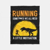 Running Sometimes We All Need A Little Motivation  Fleece Deken (Voorkant)