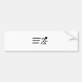 Running Stickman Bumpersticker (Voorkant)