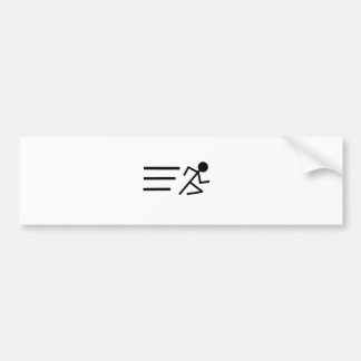 Running Stickman Bumpersticker