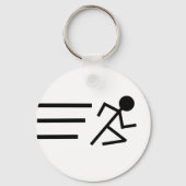 Running Stickman Sleutelhanger (Voorkant)