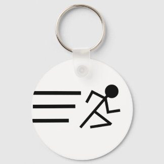 Running Stickman Sleutelhanger