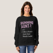 Running Tante Definition Funny Runner Jogging Tant Trui (Voorkant volledig)