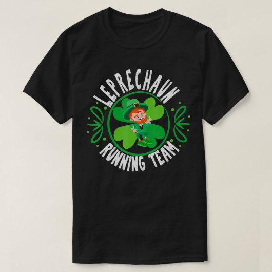 Running Team St Patricks Dag Halve Marathon Grappi T-shirt (Design voorkant)