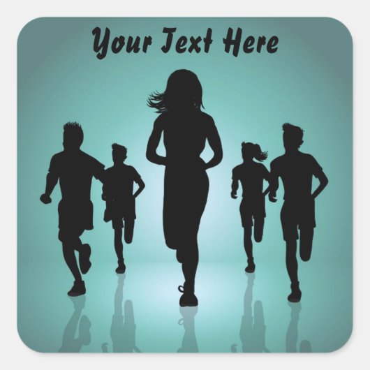 Running team stickers (Voorkant)