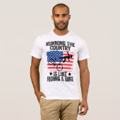 Running The Country is Like Riding A Bike T-shirt (Voorkant volledig)