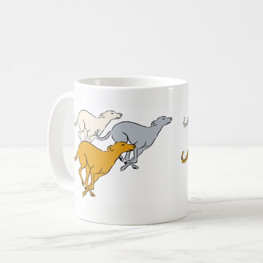 Running three koffiemok (Voorkant links)