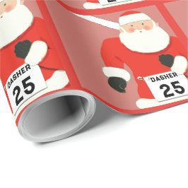 Running Track and Field Holiday Gift Cadeaupapier
