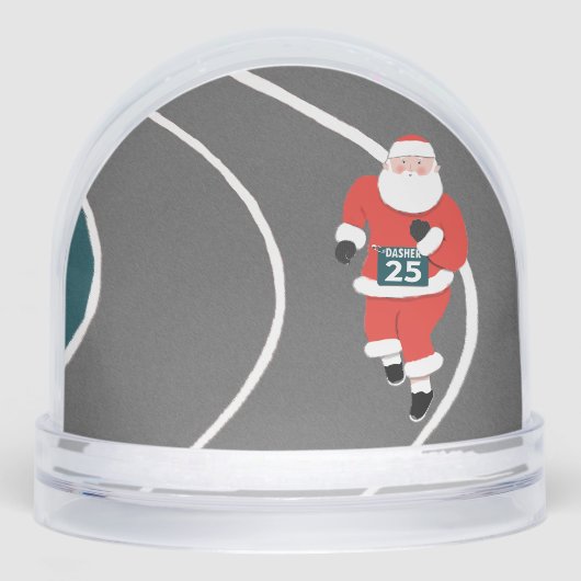 Running Track and Field Holiday Gift Sneeuwbol (Voorkant)