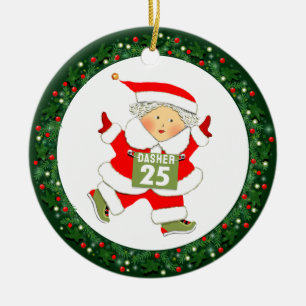 Running Track en Field Gift Keramisch Ornament