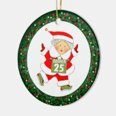 Running Track en Field Gift Keramisch Ornament (Links)