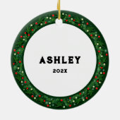 Running Track en Field Gift Keramisch Ornament (Achterkant)