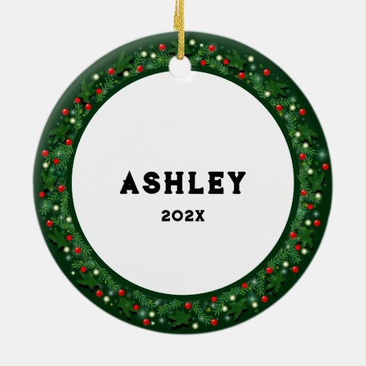 Running Track en Field Gift Keramisch Ornament (Achterkant)