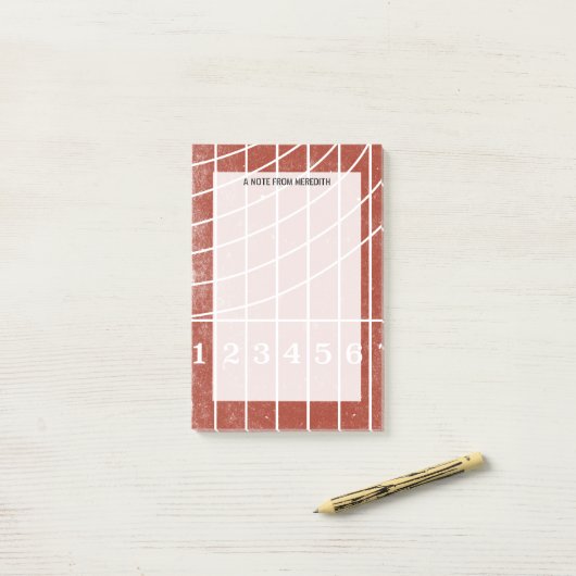 Running Track Pad voor hardlopers en coaches Post-it® Notes (Op bureau)