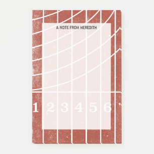 Running Track Pad voor hardlopers en coaches Post-it® Notes