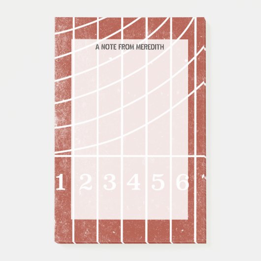 Running Track Pad voor hardlopers en coaches Post-it® Notes (Voorkant)
