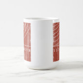 Running Track Sport Thema Koffie Mok (Center)