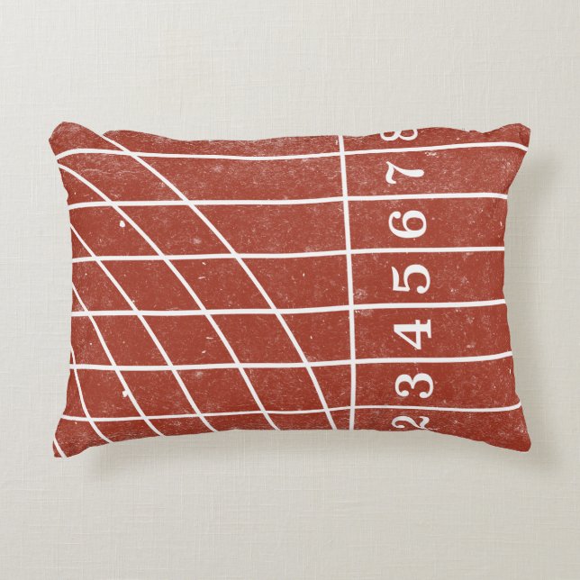 Running Track Sport Thema Sierkussen Accent Kussen (Voorkant)