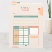 running tracker + voortgang kaart (Achterkant)