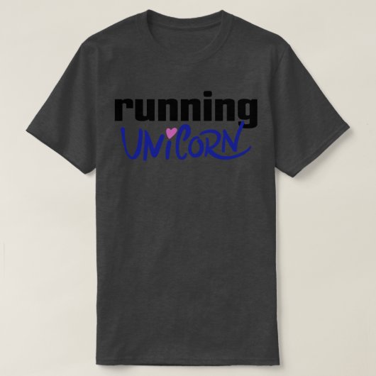 Running Unicorn T-shirt (Design voorkant)