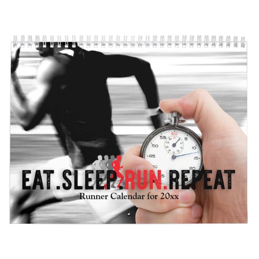 Running Wall Calendar voor mannen Kalender (Hoes)