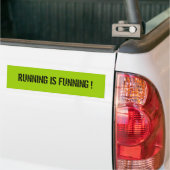 RUNNING WERKT. BUMPERSTICKER (Op Truck)
