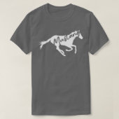 Running Wild Mustang Horse Breed Lover Silhouette  T-shirt (Design voorkant)