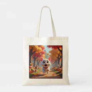 Running Wild: The Forest Cat Tote, Adventures Tote Bag