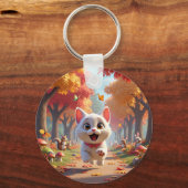 Running Wild: The Forest Cat Tote, wild spirit Sleutelhanger (Achterkant)