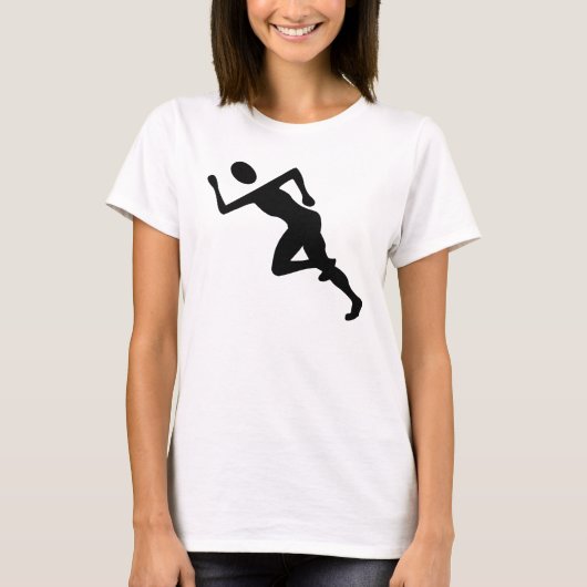 Running - Zwart T-shirt (Voorkant)