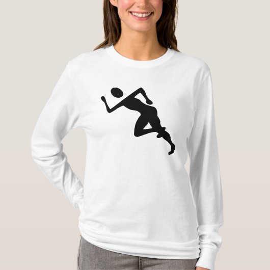 Running - Zwart T-shirt (Voorkant)