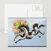 Runnung Horse-Briefkaart Briefkaart (Voorkant / Achterkant)