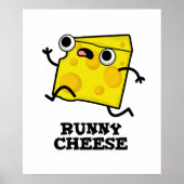 Runny Cheese Funny Food Pun Poster (Voorkant)