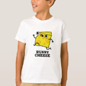 Runny Cheese Funny Food Pun T-shirt (Voorkant)