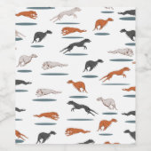 RUNNY GRAY HOUND 12000 TRANS WIJN ETIKET (Enkel label)