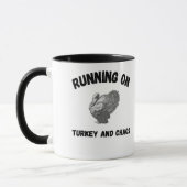 Runny on Turkey and Chaos Funny Thanksgiving mug Mok (Links)