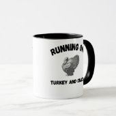 Runny on Turkey and Chaos Funny Thanksgiving mug Mok (Voorkant rechts)