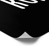 Runny Yolk Funny Food Egg Pun Dark BG Poster (Hoek)