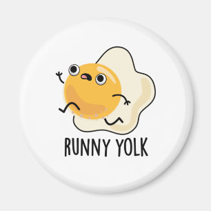 Runny Yolk Funny Food Egg Pun Magneet