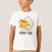 Runny Yolk Funny Food Egg Pun T-shirt (Voorkant)