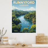 Runnyford, Clyde River, NSW Poster (Keuken)