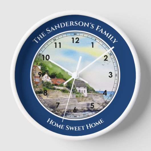 Runswick Bay North Yorkshire, Waterverf Engeland (Voorkant)