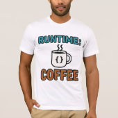 runtime-koffie t-shirt (Voorkant)