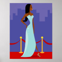 Runway Diva Poster (Afrikaans-Amerikaans)