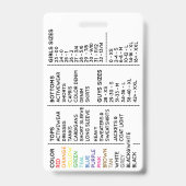 Runway naam badge (Achterkant)