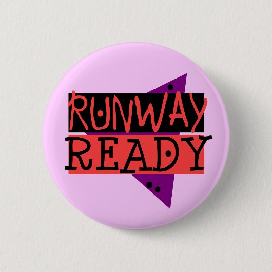 RUNWAY READY-toets Ronde Button 5,7 Cm (Voorkant)
