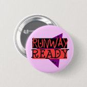 RUNWAY READY-toets Ronde Button 5,7 Cm (Voorkant /achterkant)