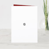 Runway Rudolph Feestdagen Kaart (Achterkant)