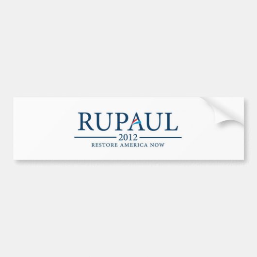 RuPaul 2012 Bumpersticker (Voorkant)